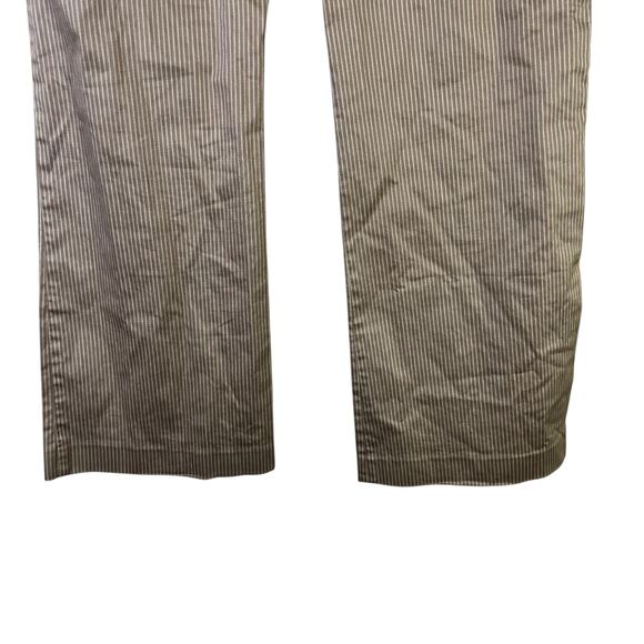Vintage Express Design Studio Editor Pants Womens 8 Brown Pinstripe Cotton Work - Picture 4 of 8